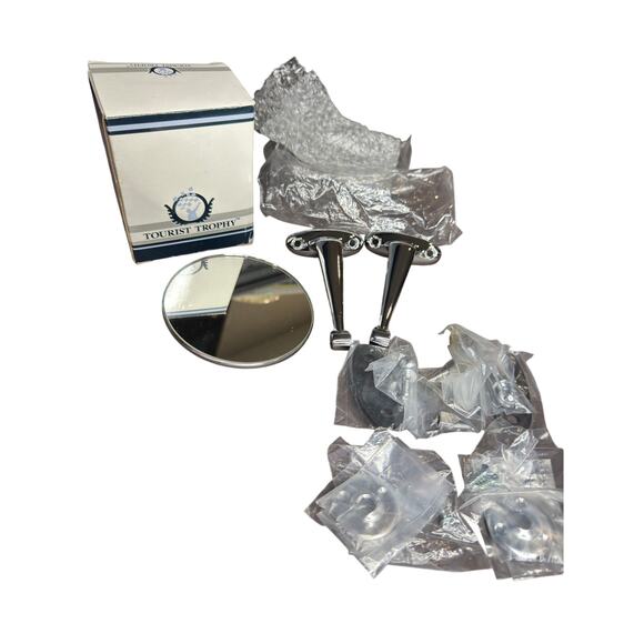 Tourist Trophy Door Mirror fits MGB 1962-80, Jaguar E-Type 1961-67 and MGC Lucas - Picture 2 of 8